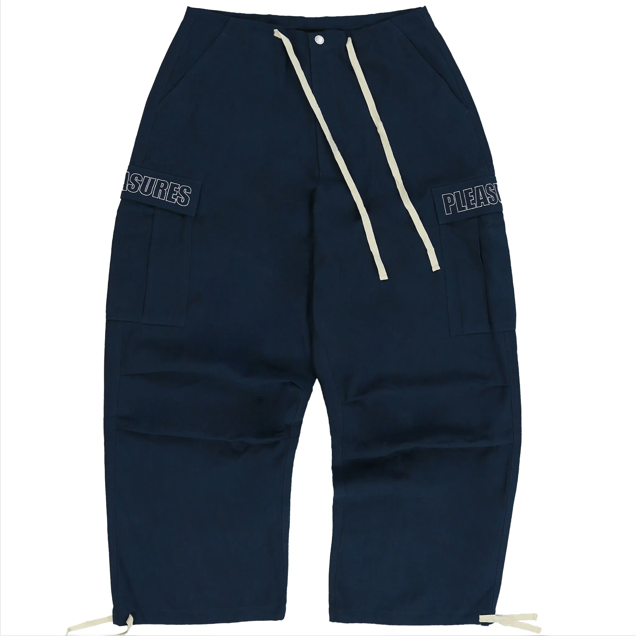 VISITOR WIDE FIT CARGO PANTS (Washed Navy)