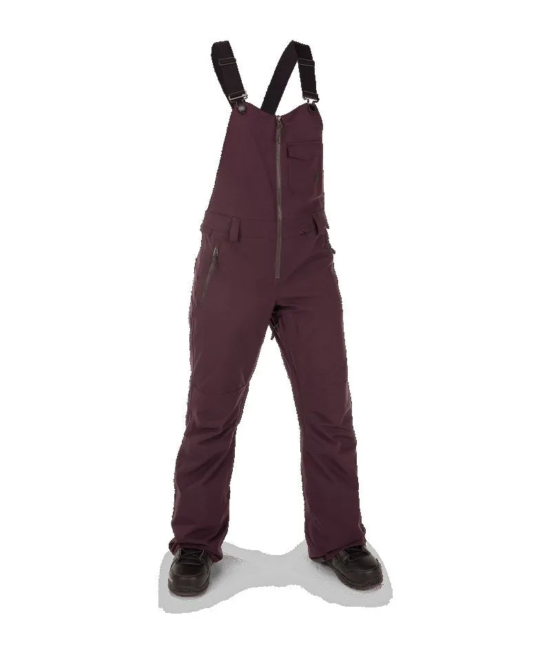 Volcom Swift Bib Overall Black Plum