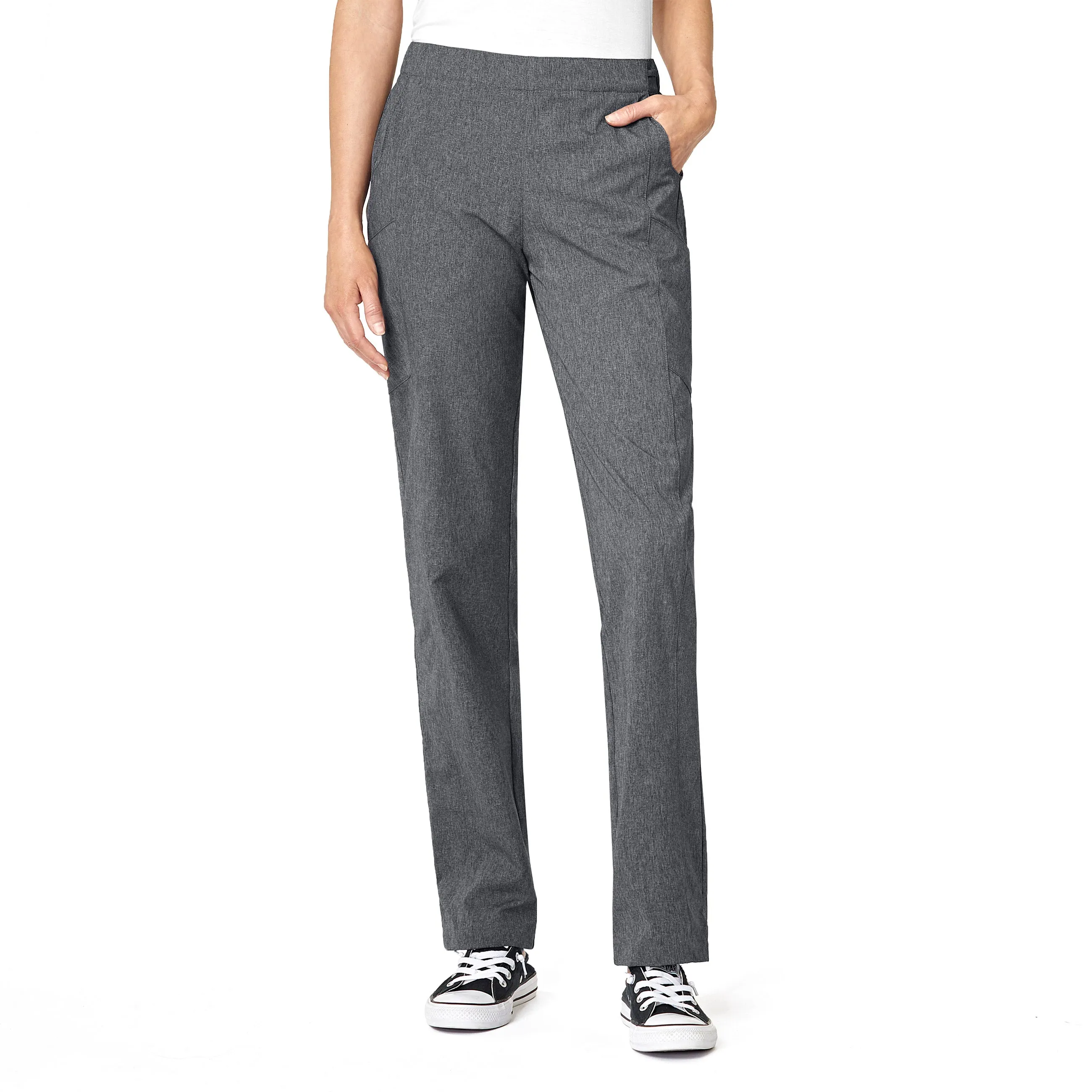 W123 Women's Flat Front Cargo Scrub Pant