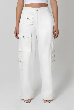 White Cargo Pants