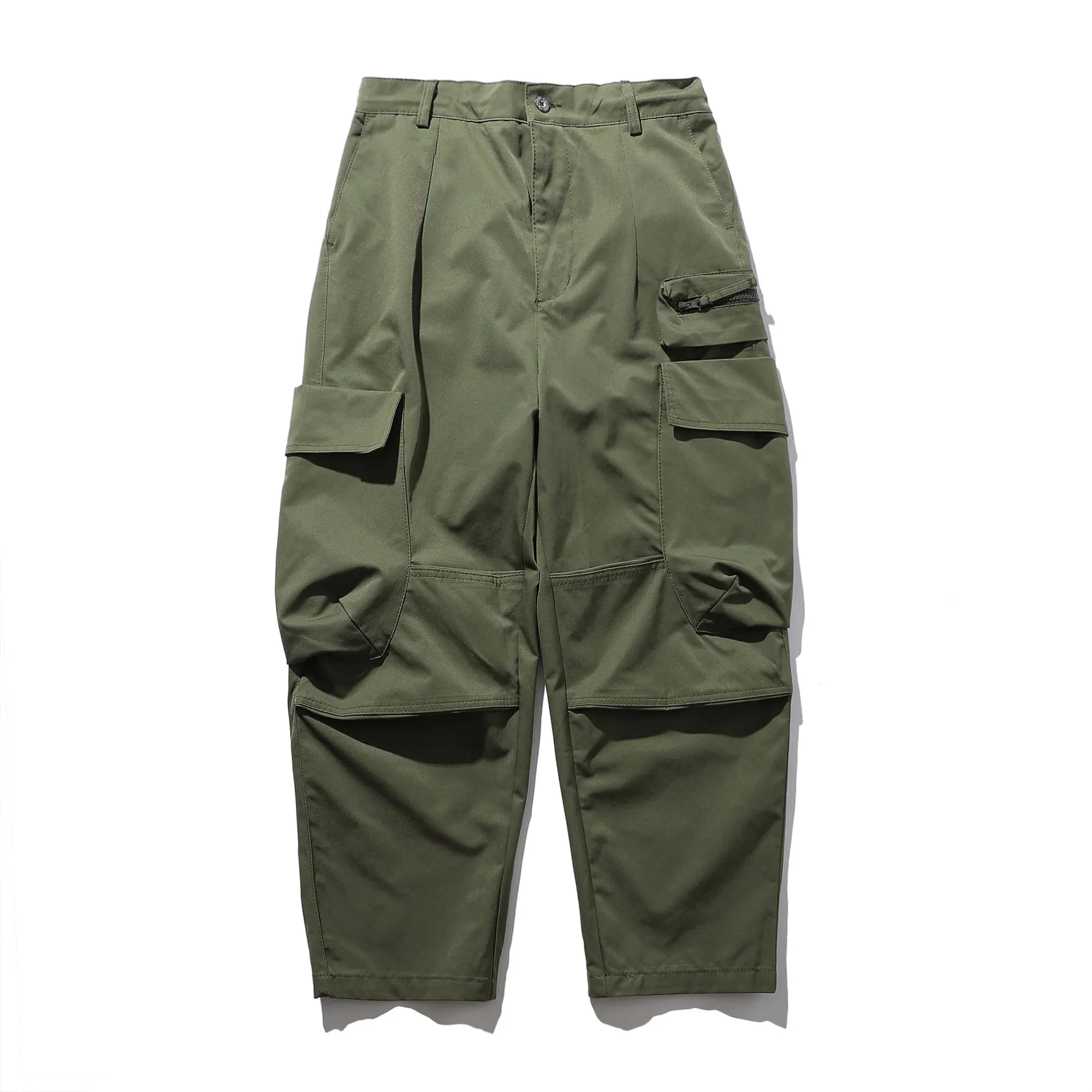 Wiaofellas  -   Baggy Black Cargo Pants Men American Streetwear Oversize Khaki Cargo Trousers Male Pocket Loose Casual Hip Hop Workwear