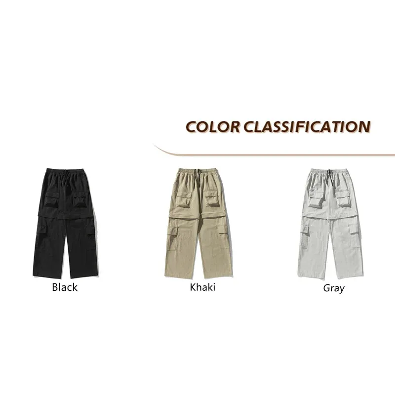 Wiaofellas  -   Brand Outdoors Men Cargo Trousers Spring Summer New Straight Leg Cargo Pants Man Fashion Streetwear Clothes Male