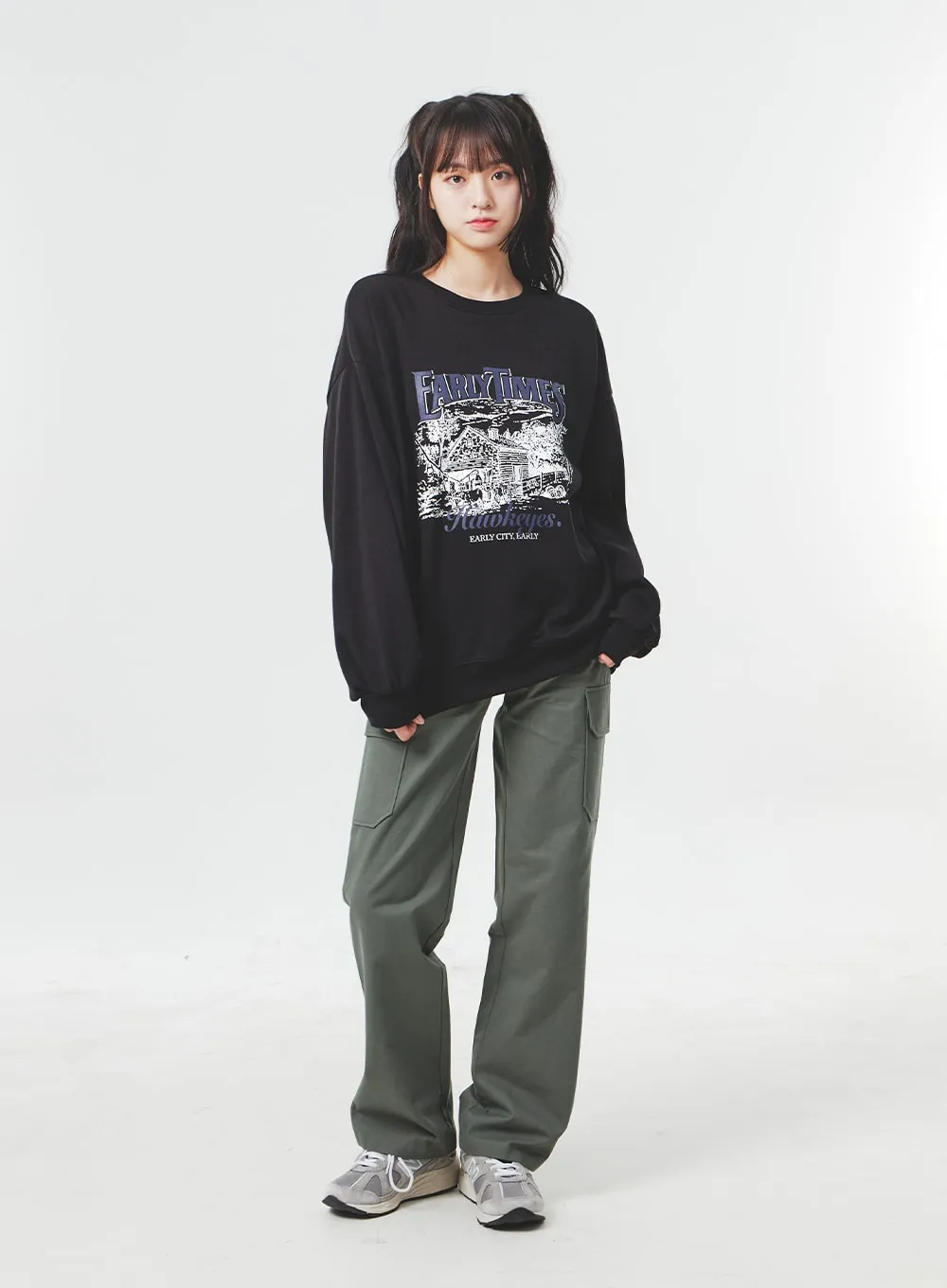 Wide Leg Cargo Pants BA305