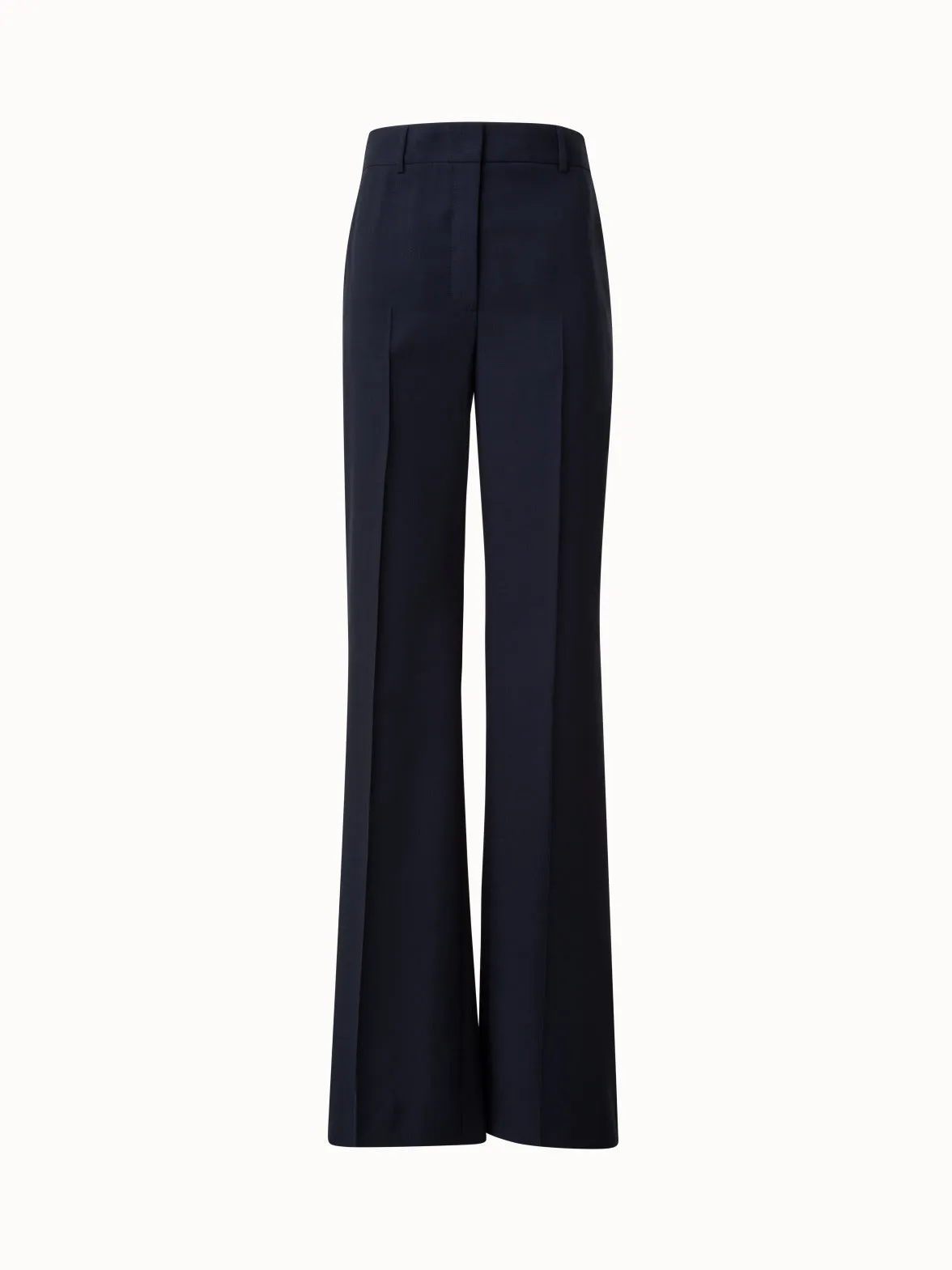 Wide Straight Leg Pants in Cool Wool