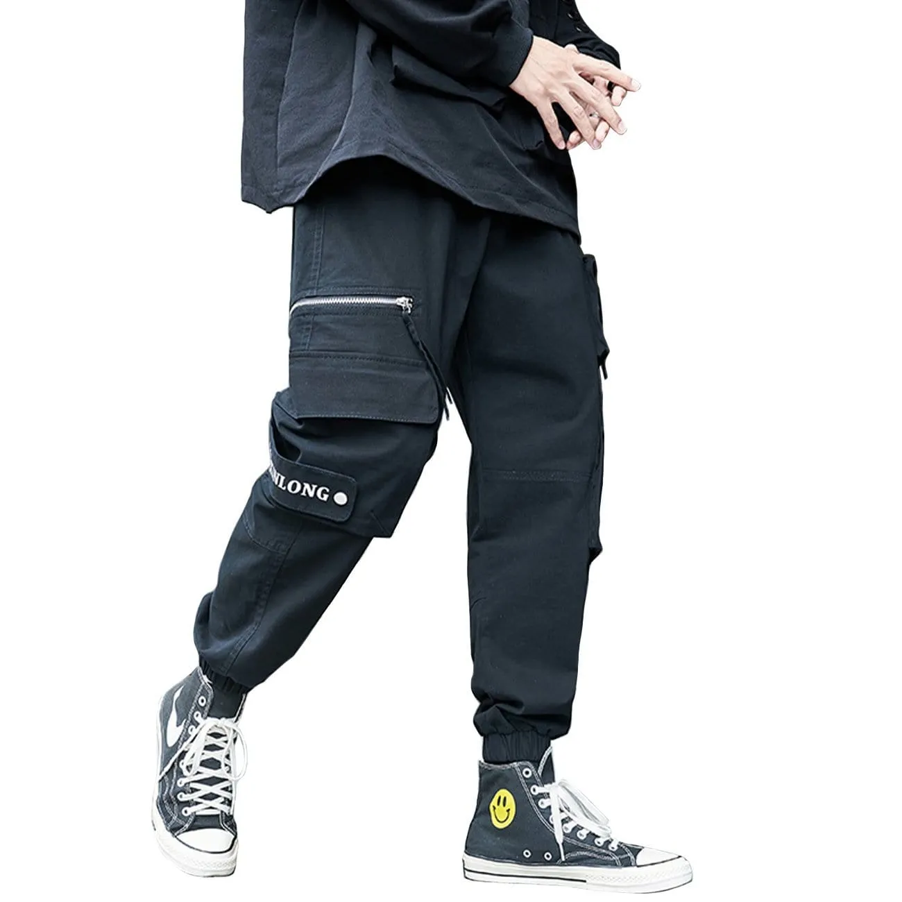 WLS Patchwork Pockets Cargo Pants