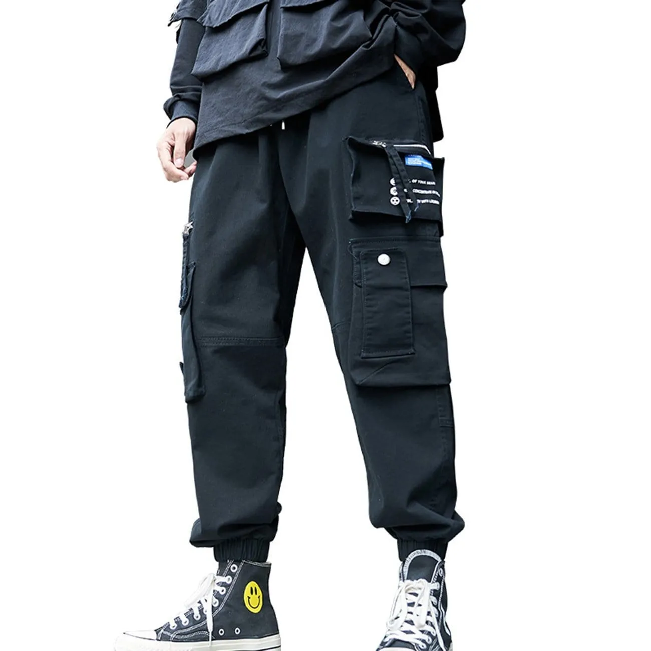 WLS Patchwork Pockets Cargo Pants