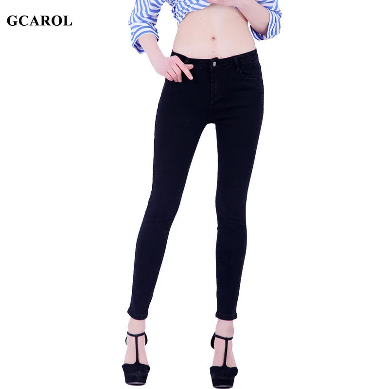 Women Sexy Pencil Denim Jeans Slim Ladies'Brand Stretch Skinny Jeans Casual Pants Summer Spring Capris Plus Size 32 Jeans