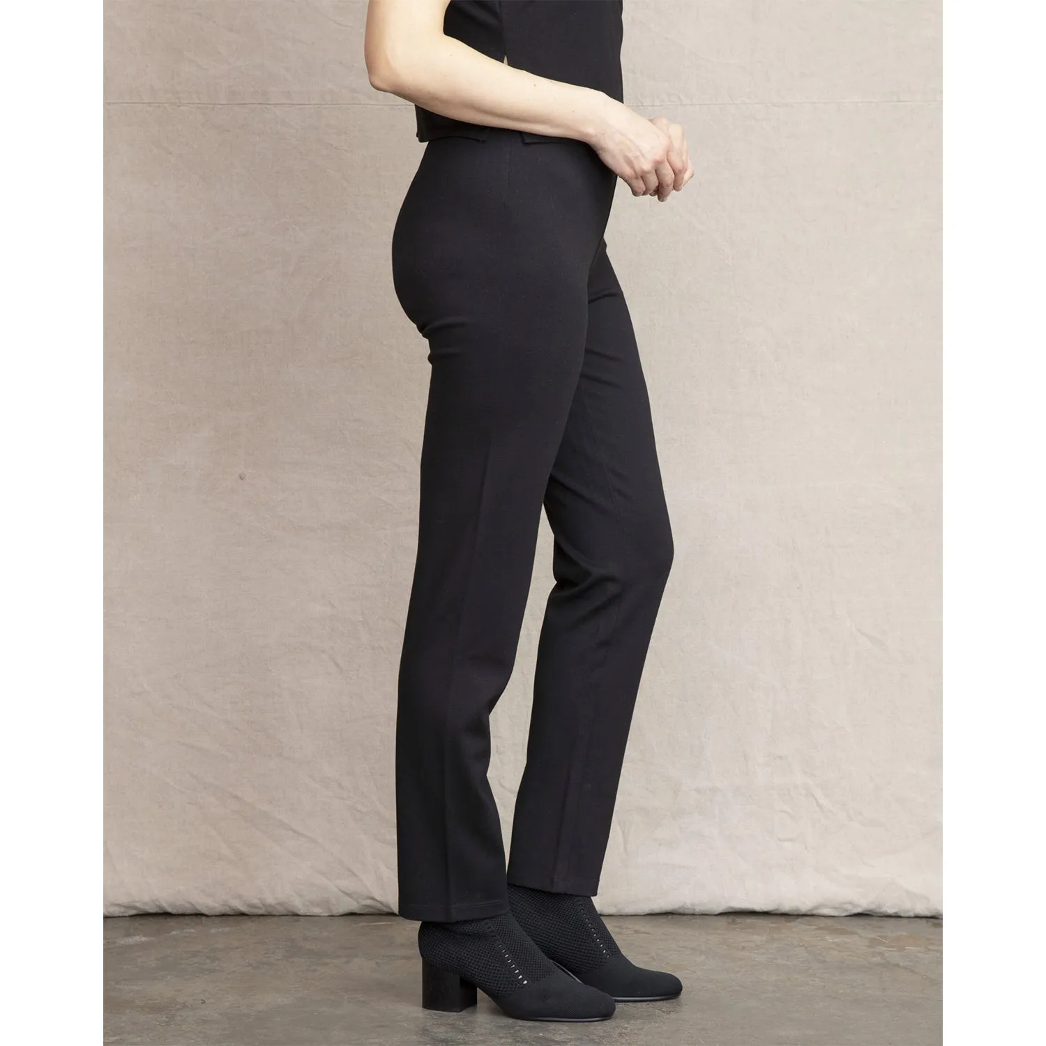 Women's Habitat Ponte Straight Pant Black