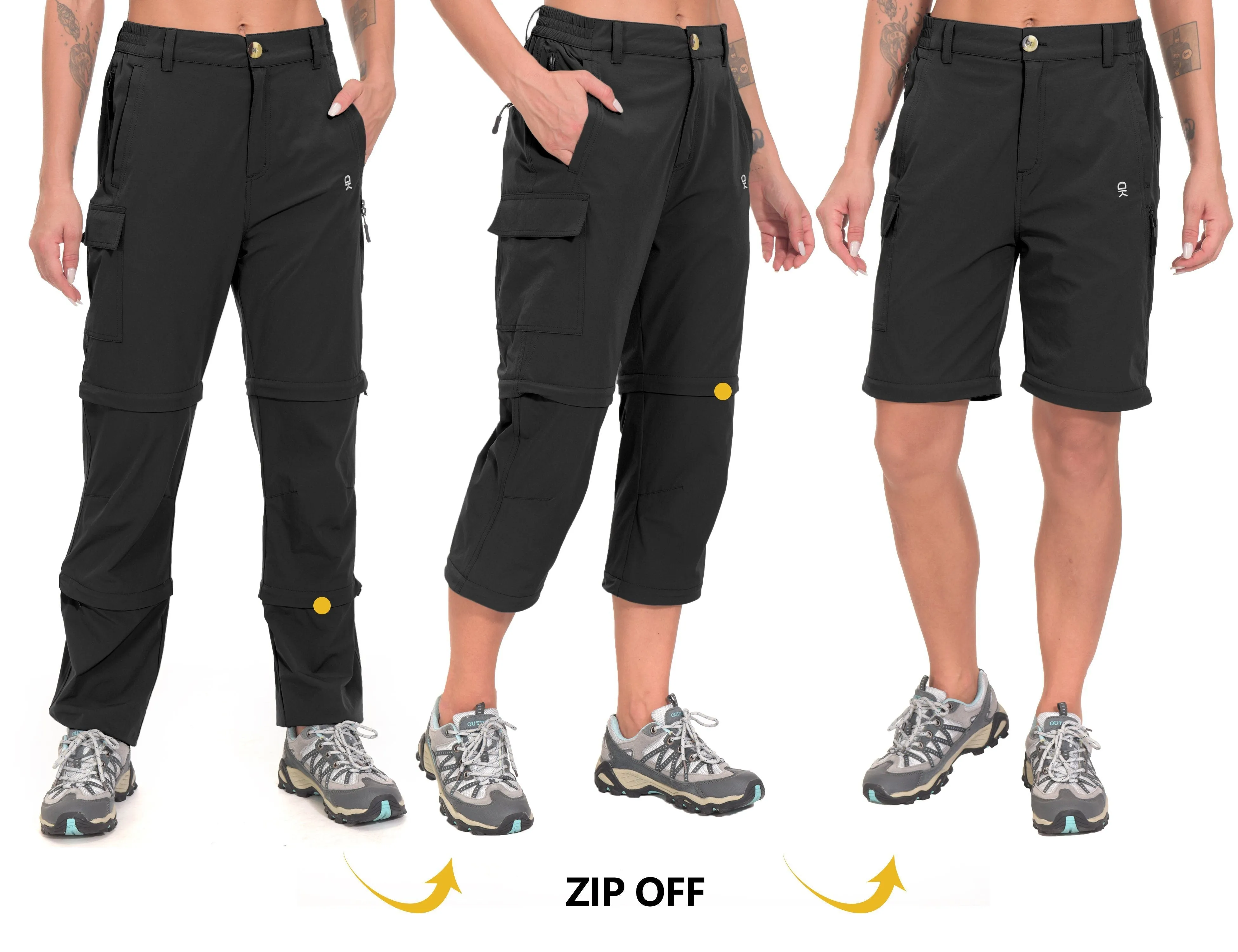 Women's Stretch Convertible Zip-Off Quick-Dry Hiking Pants