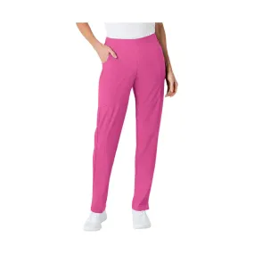 WonderWink Women's Flat Front Cargo Scrub Pant - Hot Pink