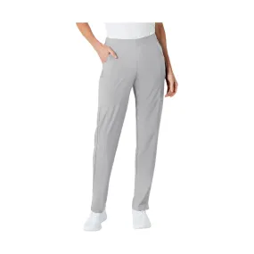 WonderWink Women's Flat Front Cargo Scrub Pant - Light Grey/Blue