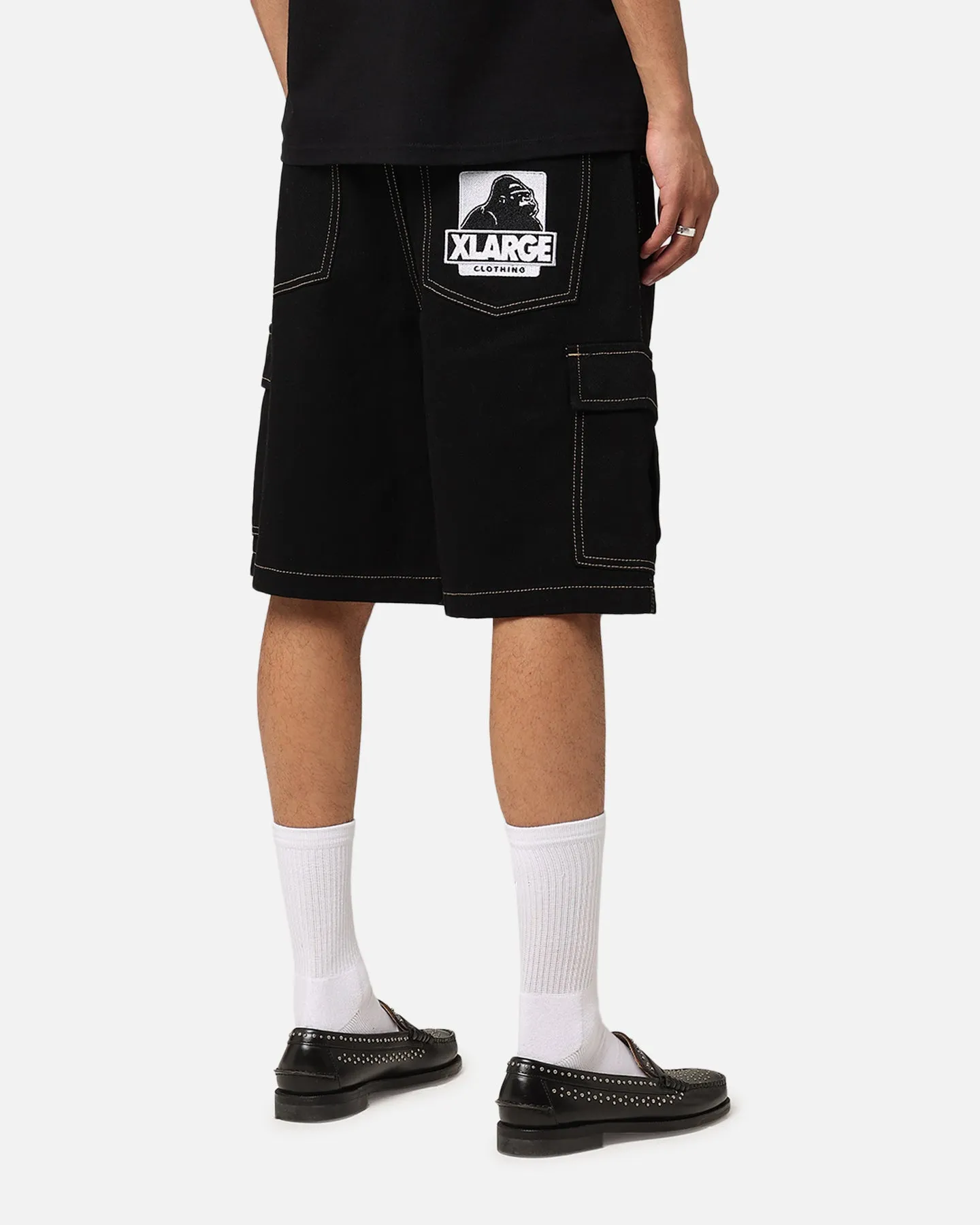 X-Large Bull Denim 91 Cargo Short Black Denim