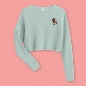 Year of the Dragon Embroidered Crop Sweatshirt