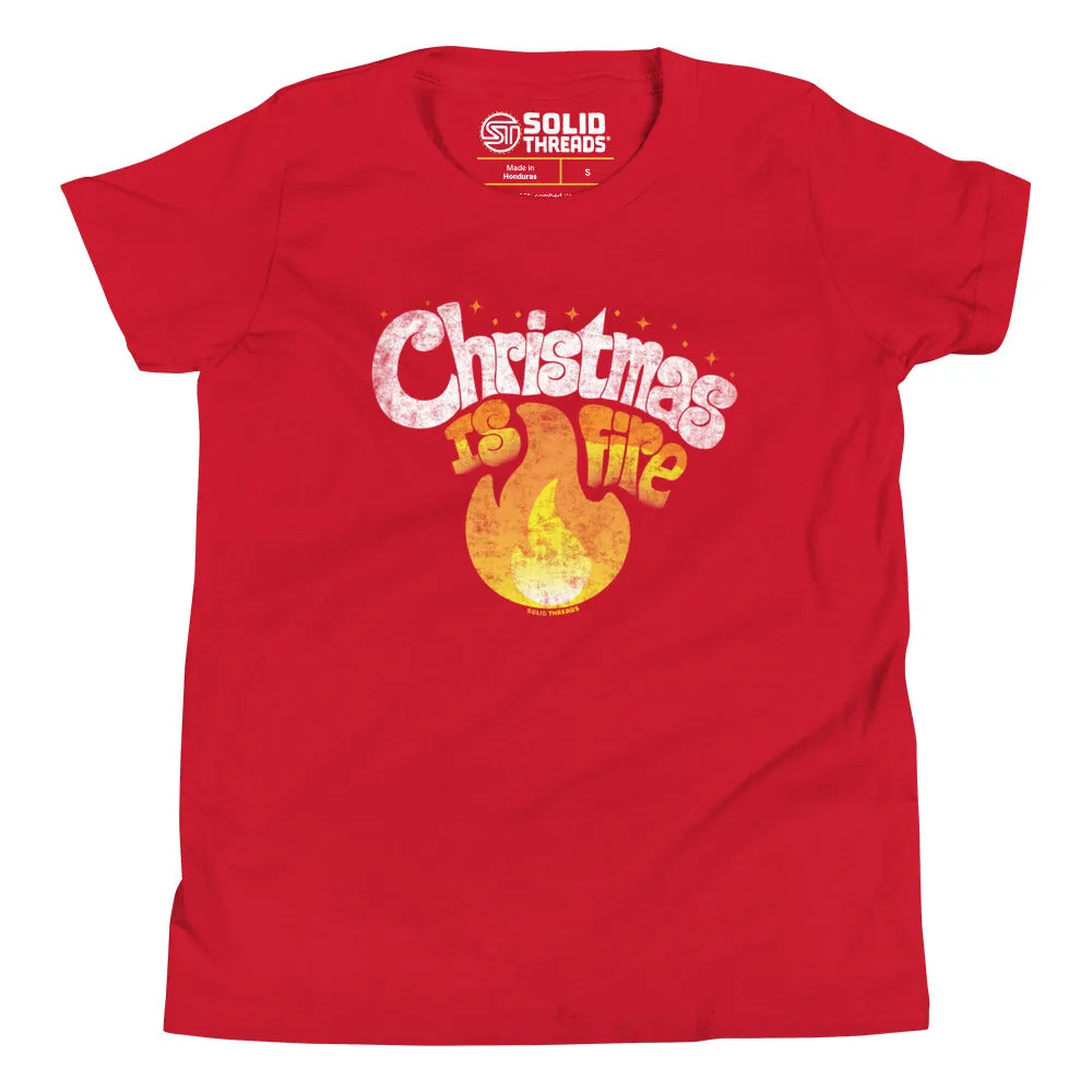 Youth Christmas is Fire Extra Soft T-Shirt