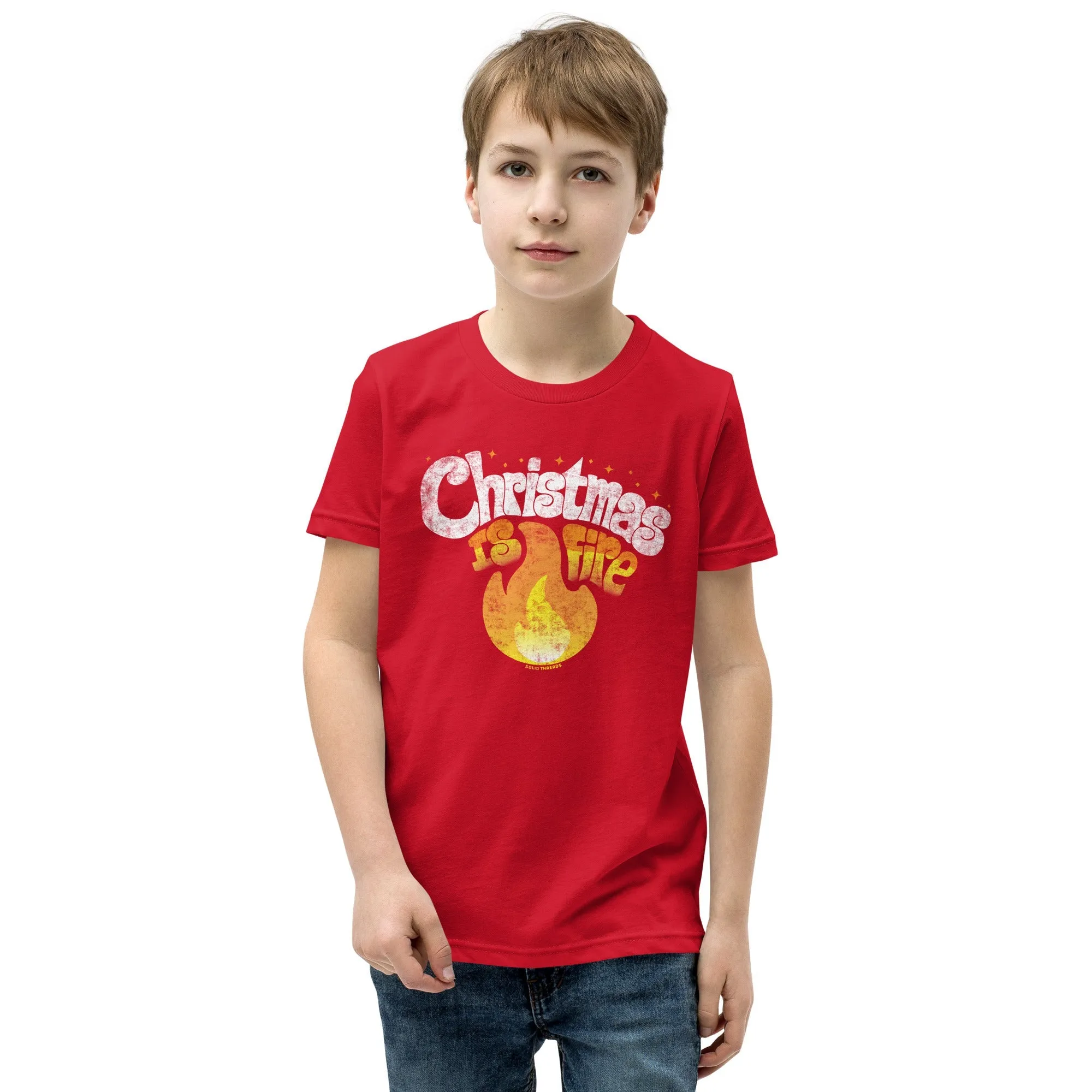 Youth Christmas is Fire Extra Soft T-Shirt