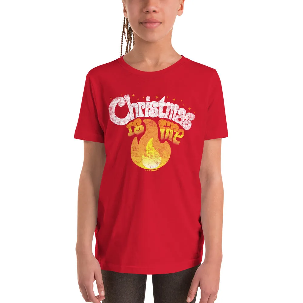 Youth Christmas is Fire Extra Soft T-Shirt